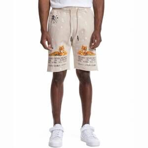 NEW PRPS feline shorts in oatmeal